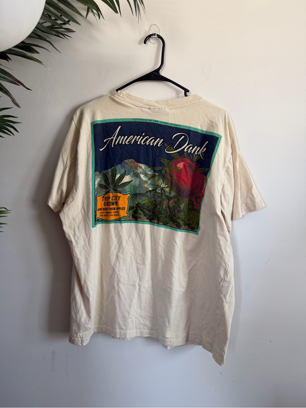 Cream Graphic Short Sleeve Tee